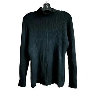 Vila Milano scalloped turtleneck sweater size large